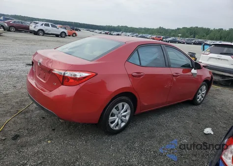 2016 Toyota Corolla L from USA, damaged, VIN 2T1BURHE4GC743990